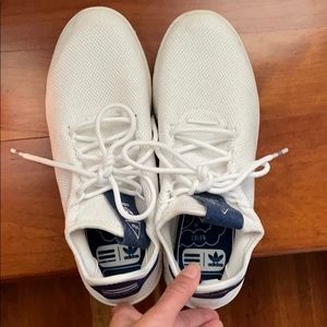 Adidas all white Pharrell Williams shoes